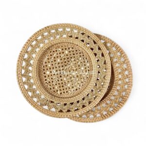 Natural Brown Rattan Charger Plate