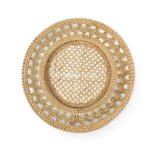 Natural Brown Rattan Charger Plate