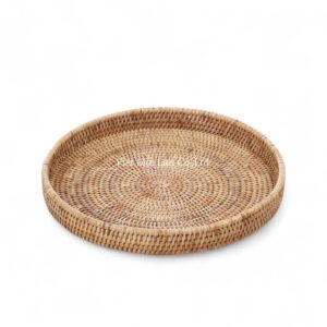 Natural Brown Rattan Tray