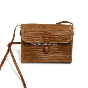Natural Crossbody Rattan Bag