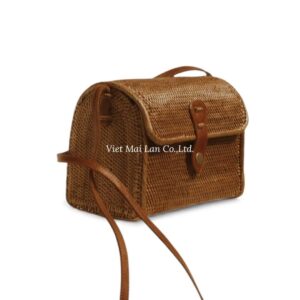 Natural Crossbody Rattan Bag