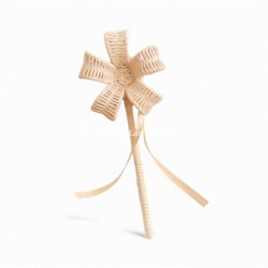 Natural Floral Rattan Wand