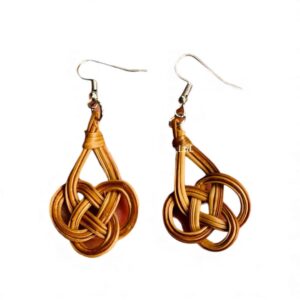 Natural Flower Rattan Earrings
