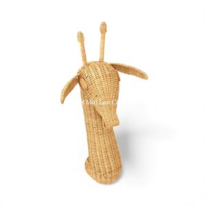 Natural Giraffe Rattan Kids Wall Decor