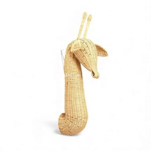 Natural Giraffe Rattan Kids Wall Decor