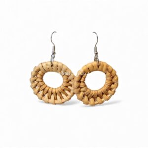 Natural Handmade Rattan Earrings