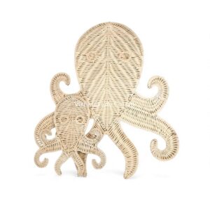 Natural Octopus Rattan Kids Wall Decor
