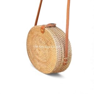 Natural Oval Rattan Bag