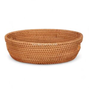 Natural Oval Rattan Tray