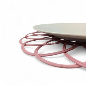 Natural Pink Rattan Placemat