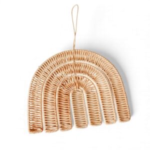 Natural Rainbow Rattan Kids Wall Decor