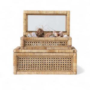 Natural Rattan Box