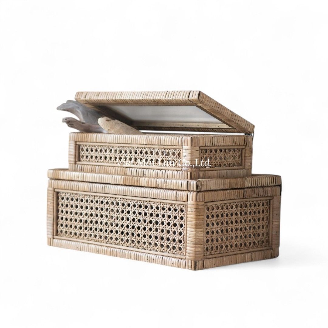Natural Rattan Box