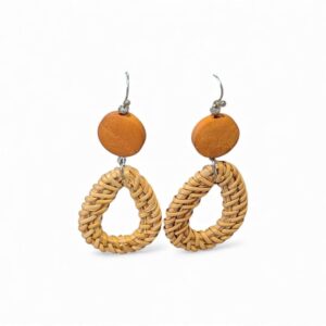 Natural Rattan Earrings