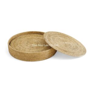 Natural Rattan Placemat Set