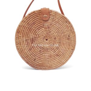 Natural Round Rattan Bag