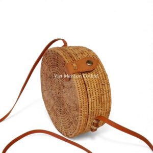 Natural Round Rattan Bag