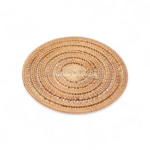 Natural Round Rattan Placemat
