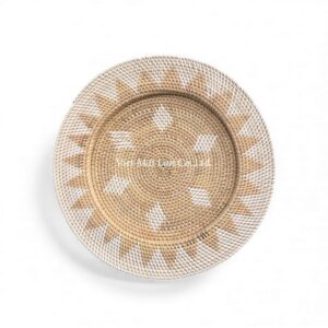 Natural White Rattan Charger Plate