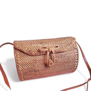 Natural Woven Rattan Bag