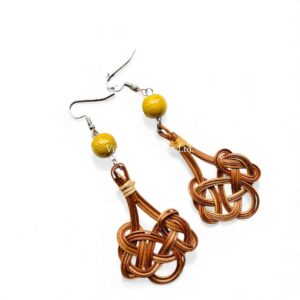 Natural Woven Rattan Earrings