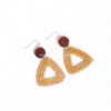 Natural Woven Rattan Earrings