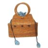Natural Woven Rattan Handbag