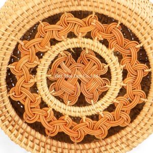 Organic Round Rattan Box