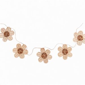 Pastel Flower Rattan Kids Wall Decor