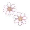 Pink Floral Rattan Kids Wall Decor