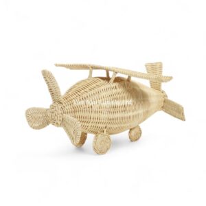 Playful Rattan Airplane Toy