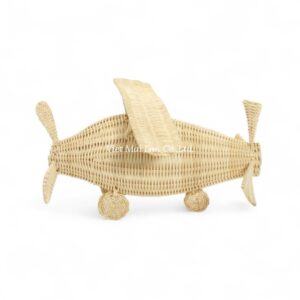 Playful Rattan Airplane Toy