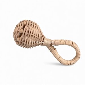 Playful Rattan Baby Rattle