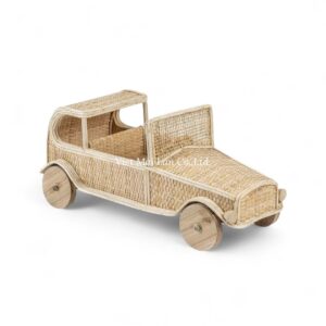 Playful Rattan Car Toy