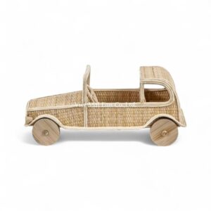 Playful Rattan Car Toy
