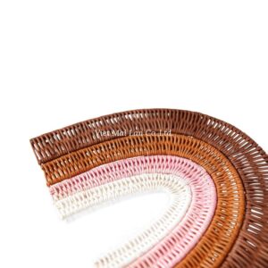 Rainbow Rattan Kids Wall Decor