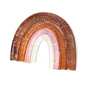 Rainbow Rattan Kids Wall Decor