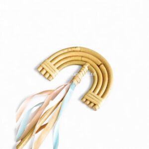 Rainbow Rattan Wand