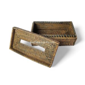 Rattan Tissue Box