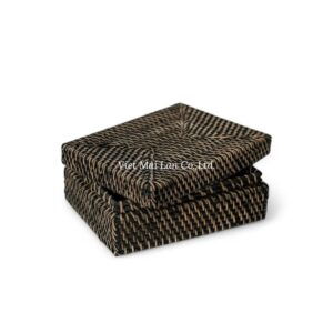 Rattan Tissue Box with Lid