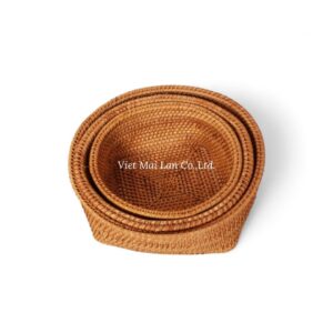 Rattan Tray Set of 3