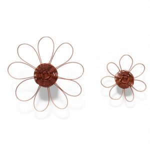 Red Floral Rattan Kids Wall Decor