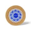 Round Ceramic Rattan Coaster