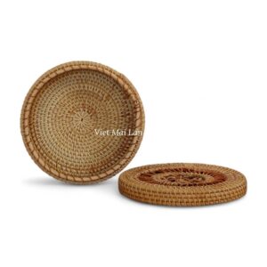 Round Handmade Rattan Box