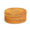 Round Natural Rattan Box