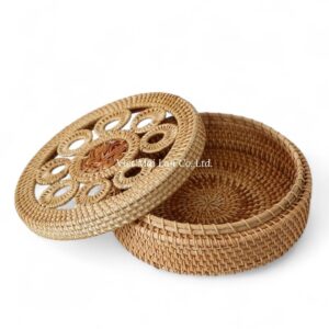 Round Rattan Box Gift