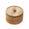 Round Rattan Box with Lid