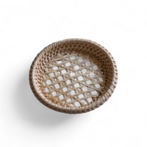 Round Rattan Coaster