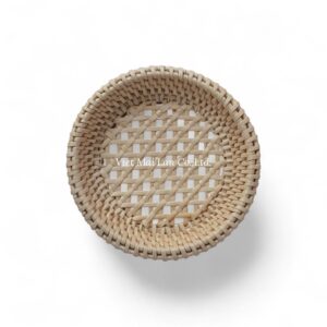 Round Rattan Coaster