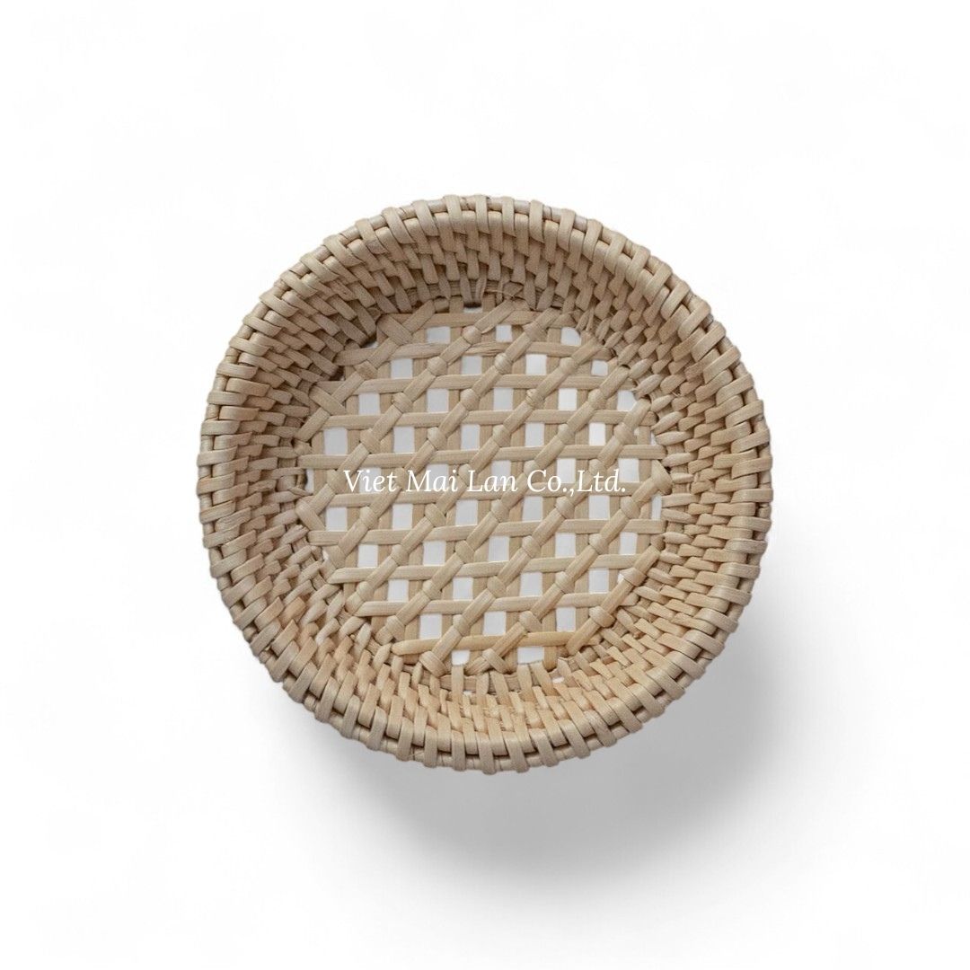 Round Rattan Coaster